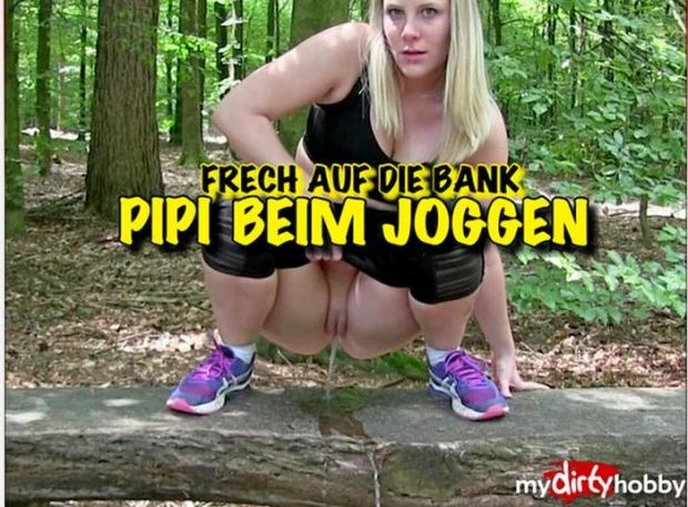Pee While Jogging - Naughty Pissed On The Bench (Cumshot Facial, Desperation) - Lara (2023 | HD)