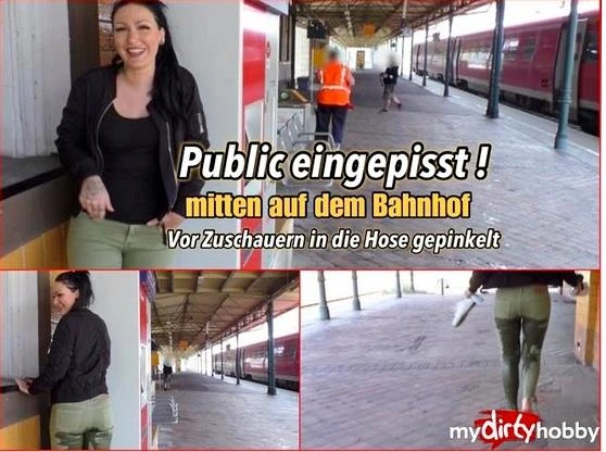 In The Middle Of The Station Eingepisst! (Piss Spitting, Domination) - Mira - Grey (2023 | HD)