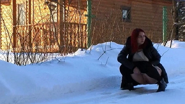 Girls Piss In The Cold (Uniform, Puffy Nipples) (2023 | HD)