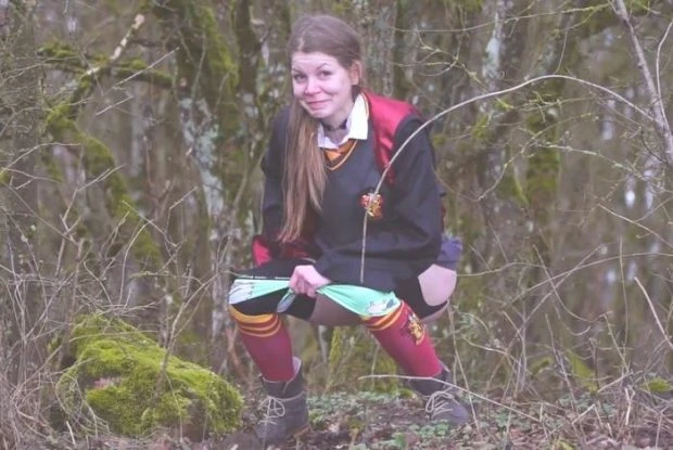 Hermione Cosplay Pee Public (Water Sports, All Girl) - Meow And Hope (2023 | HD)