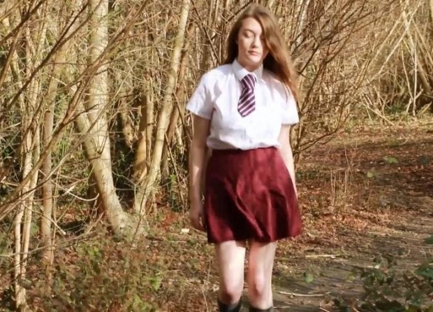 Walking Through The Woods On Her Way Home And Relieve (Fully Clothed Pissin, Gyno) (2023 | HD)