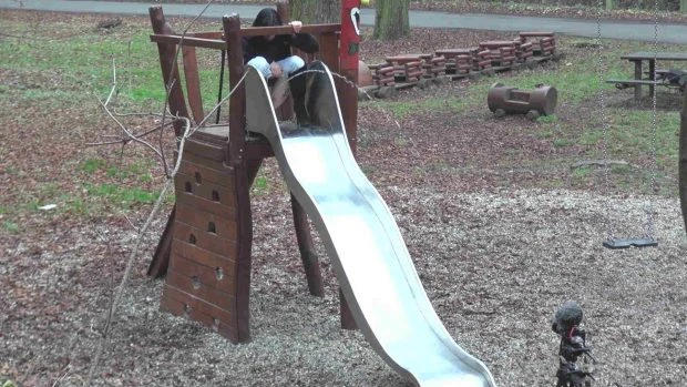 On The Slide Again (Wild Urine, Girl Pissing) - Annie Peeing (2023 | FullHD)