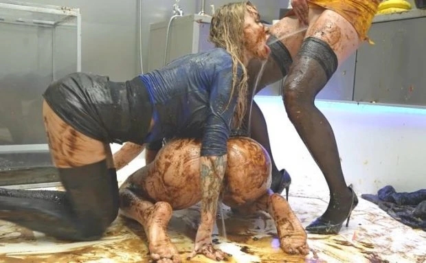 Threesome lesbian kinky Piss and Chocolate. PowerFetish. (High Class, Shaved) (2023 | FullHD)