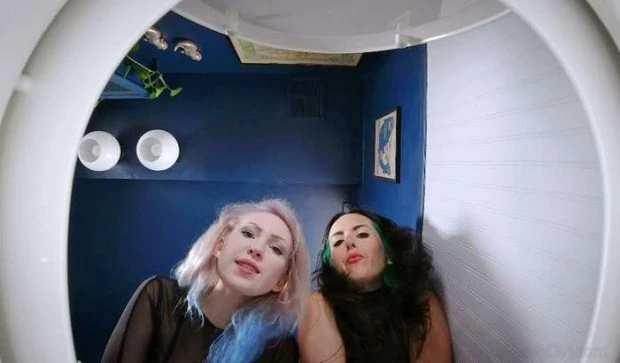 Femdom Giantess Make You Their Chastity Toilet (Spreading Pussy Lips, Posing) - Tina Lee Comet, Vonka Romanov (2023 | FullHD)