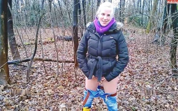 Innocently pissing in the forest (Wet Clothes, Wet Panties) - Lara-CumKitten (2023 | HD)